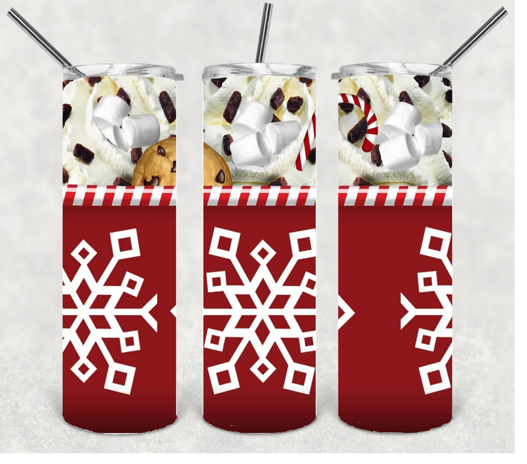 Christmas Cookies, Christmas Tumbler, 20 oz Skinny Tumblers