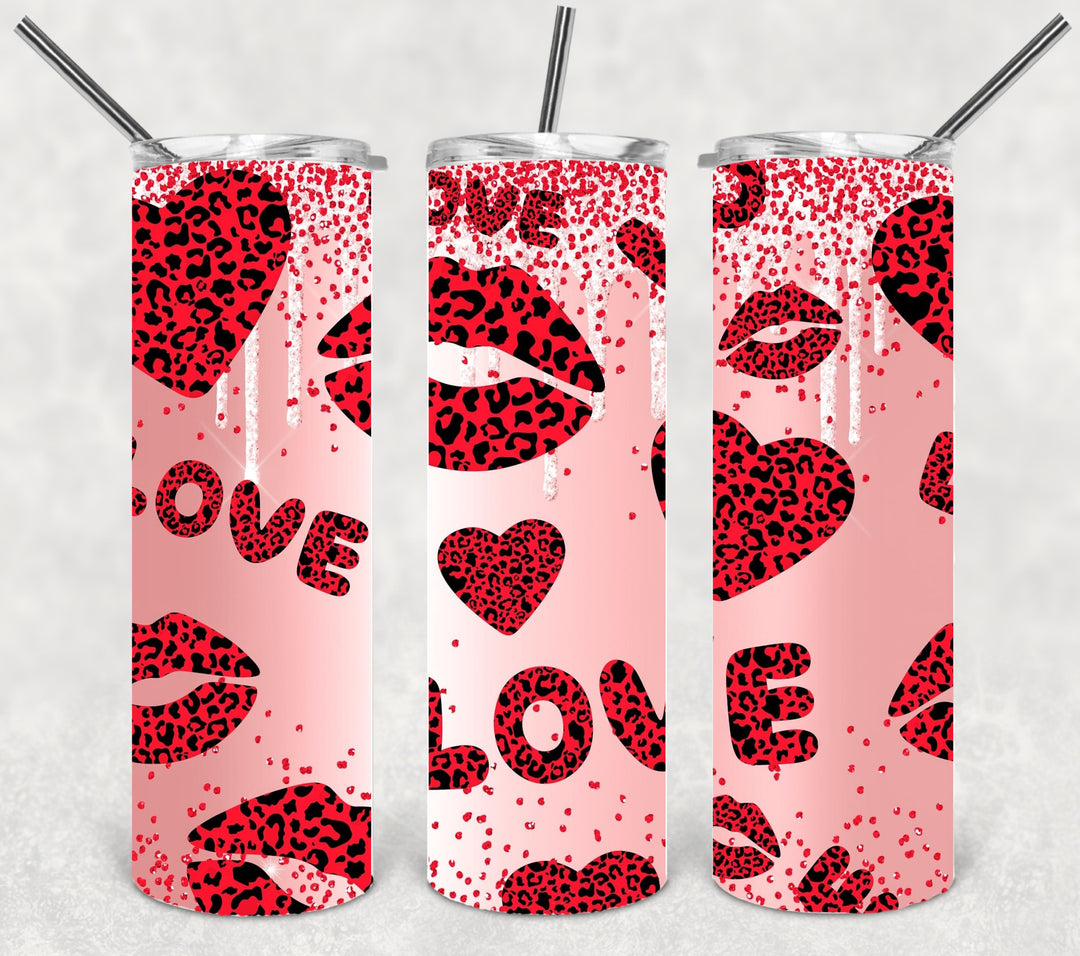 Valentine's Tumbler, Heart Tumbler, Love Tumbler, 20 oz Tumbler