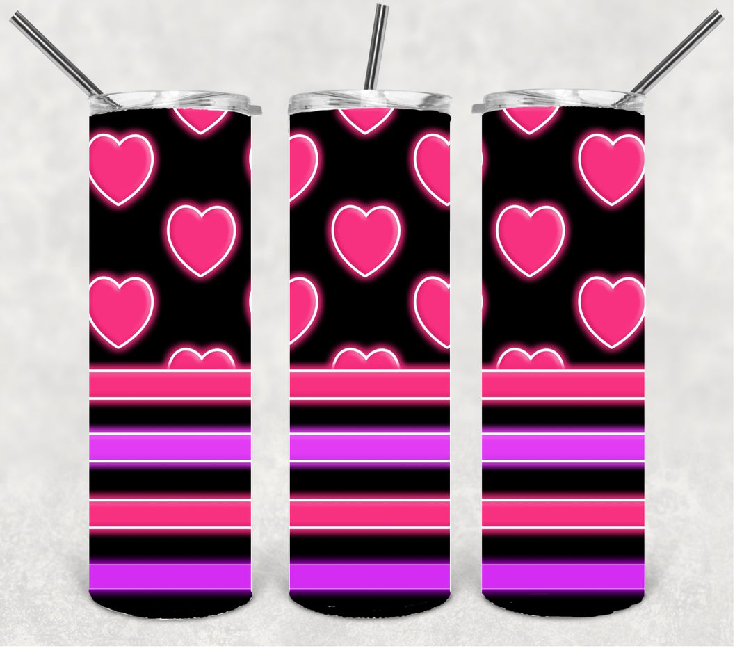 20 oz Tumbler - Gold Hearts