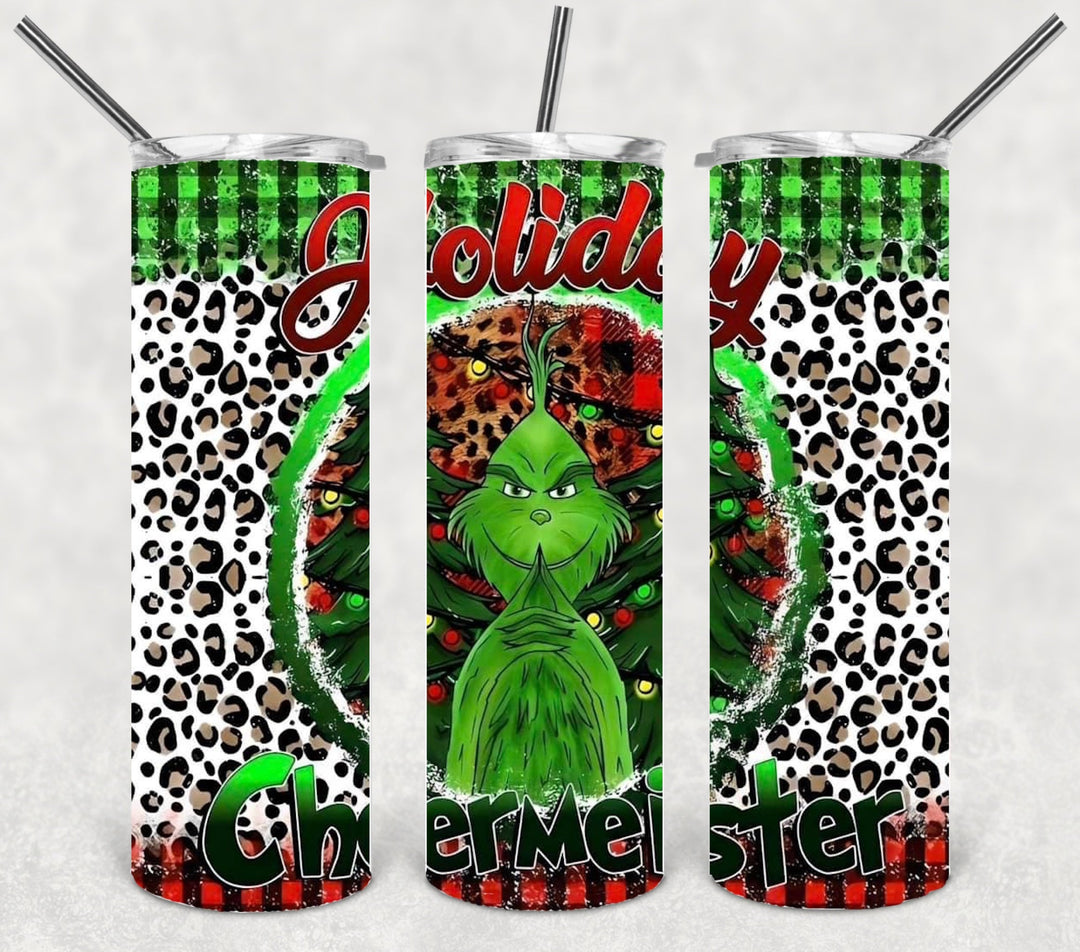 Christmas Green Guy Tumbler, 20 oz Skinny Tumblers