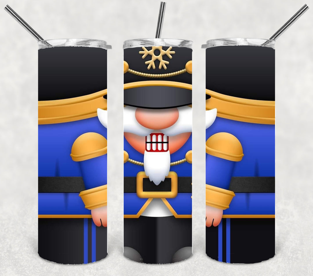 Toy Soldier Christmas Tumbler, Christmas Tumbler, 20 oz Skinny Tumbler