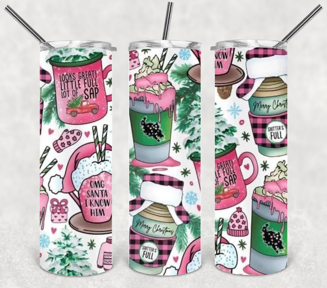 Cup of Christmas Tumbler, Christmas Tumbler, 20 oz Skinny Tumbler