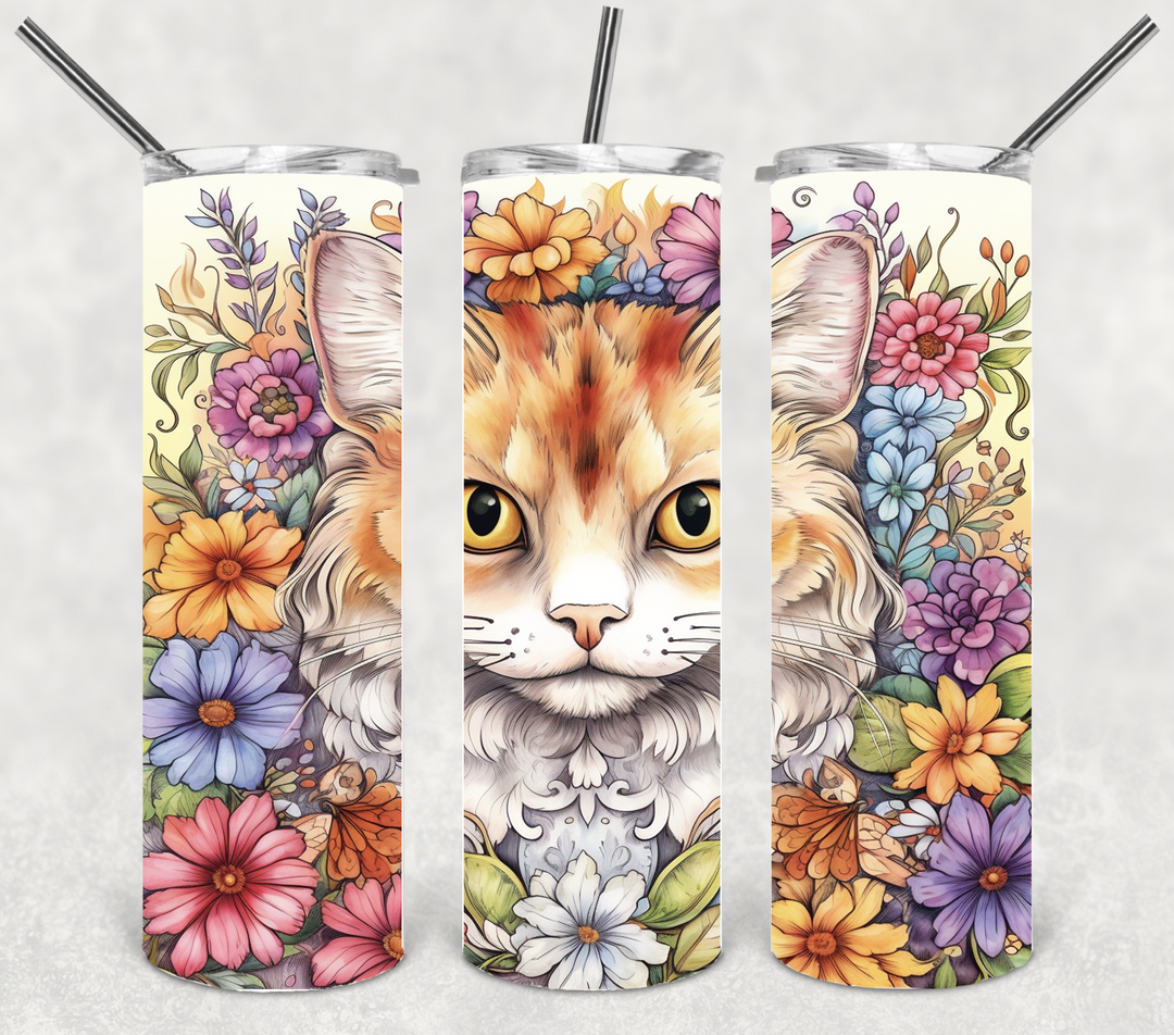 Cat Tumbler, Kitten Tumbler, Kitty Tumbler