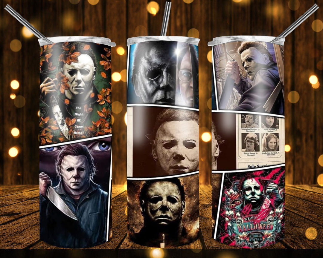 20 oz Tumbler, Halloween Horror Tumbler - Halloween Movie, Scary Meyers