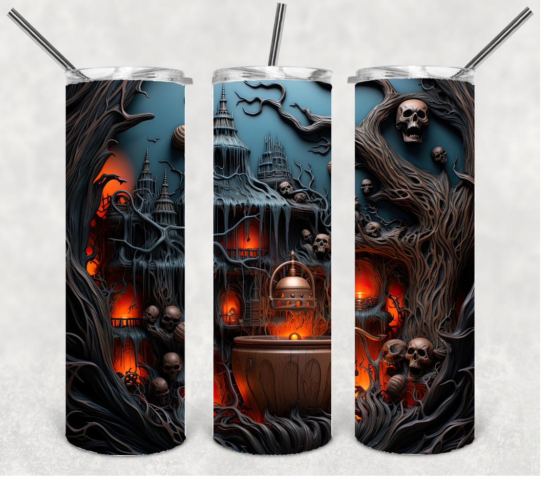 Spooky Halloween Themed Tumbler, 20 oz