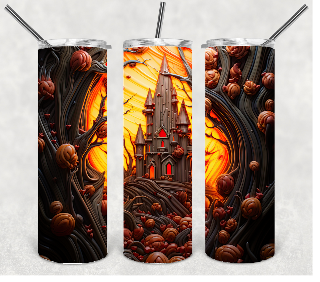 Spooky Halloween Themed Tumbler, 20 oz