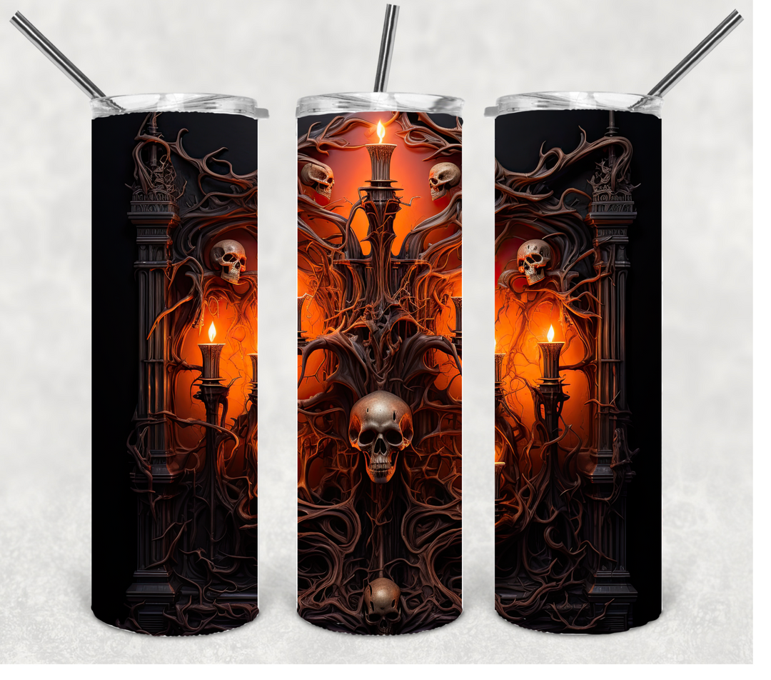 Spooky Halloween Themed Tumbler, 20 oz