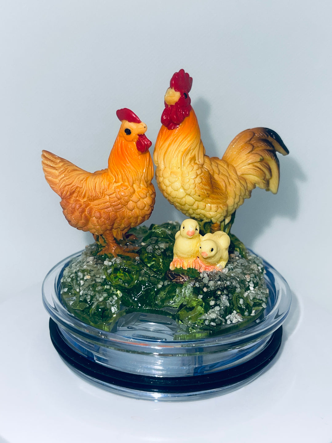 Rooster Tumbler Topper, 3D Tumbler Lid, 20 oz