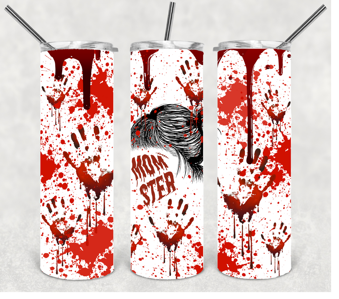 Momster, True Crime Tumbler, Crime Scene Tumbler, Halloween Tumbler, 20 oz