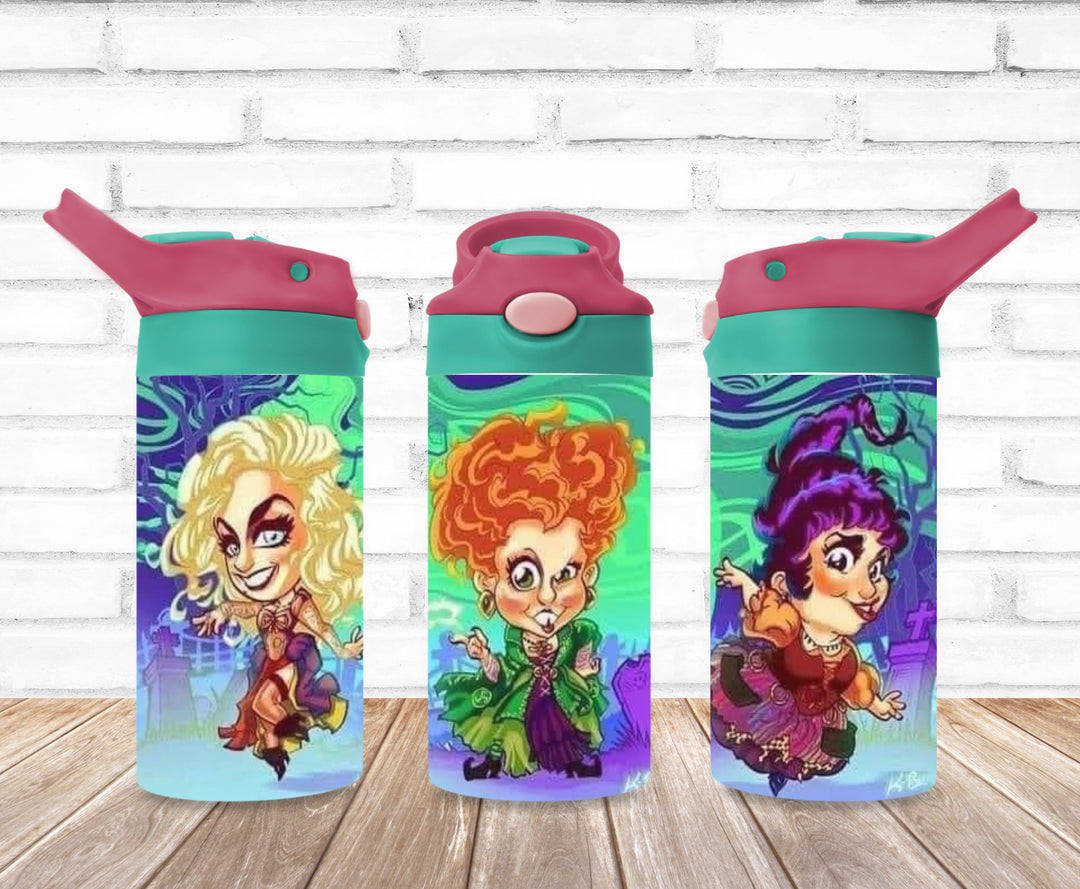 Kids Halloween Tumbler, Kids Water Tumbler, Kids FlipTop Cup, Kids Sippy Cup