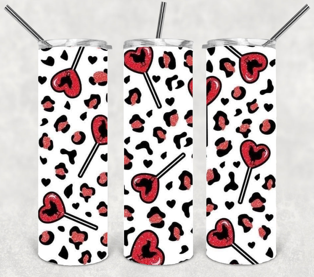 Valentine's Tumbler, Heart Tumbler, Love Tumbler, 20 oz Tumbler