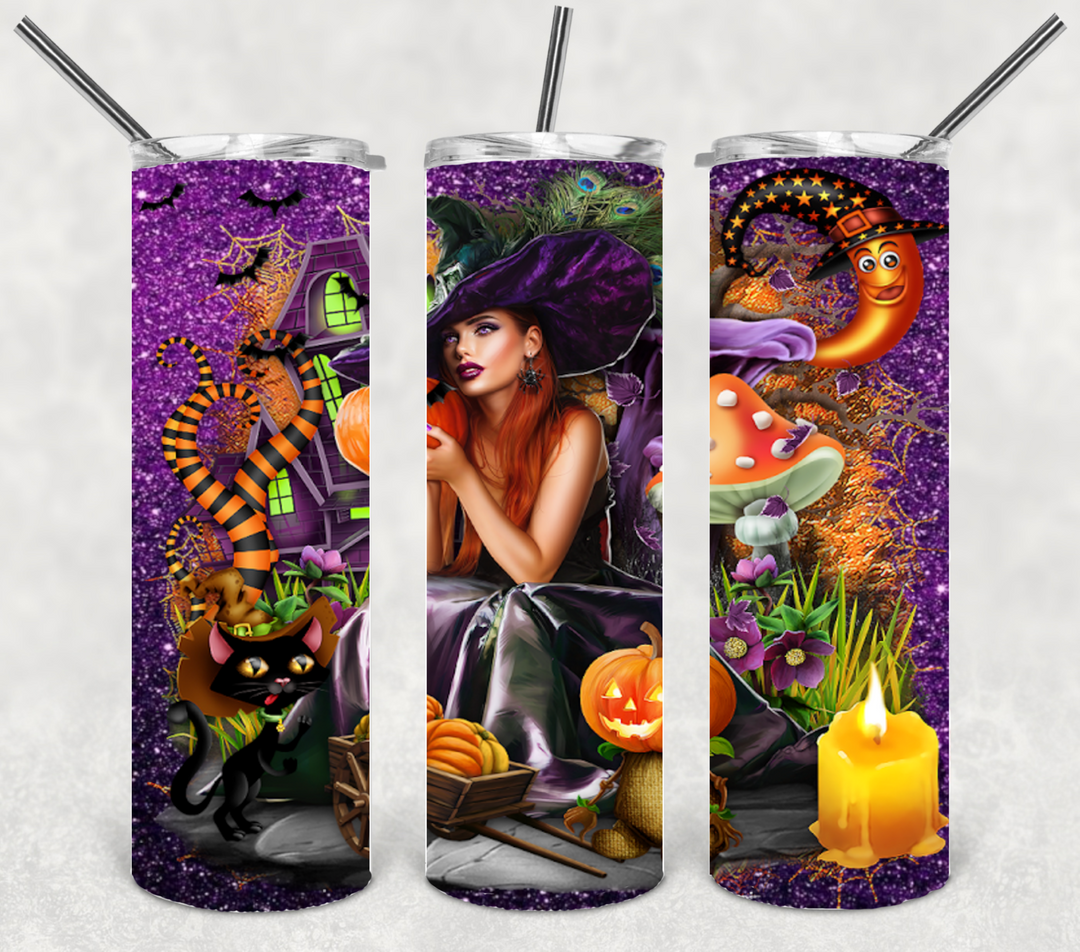 Halloween Witch Tumbler, 20 oz Tumbler