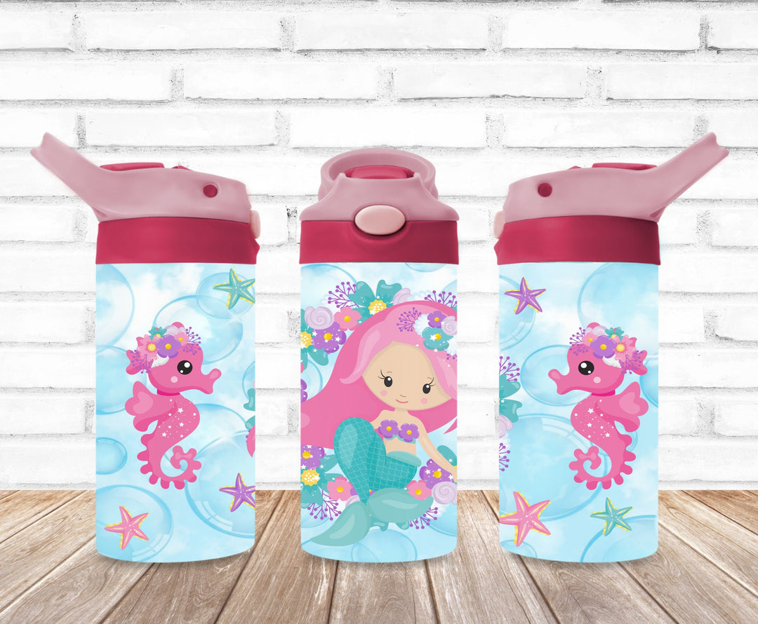 Kids Mermaid Tumbler, Under the Sea Tumbler, Kids Water Bottle, Kids Water Tumbler, Great Kids Gift, Kids Sippy Cup, Back To School