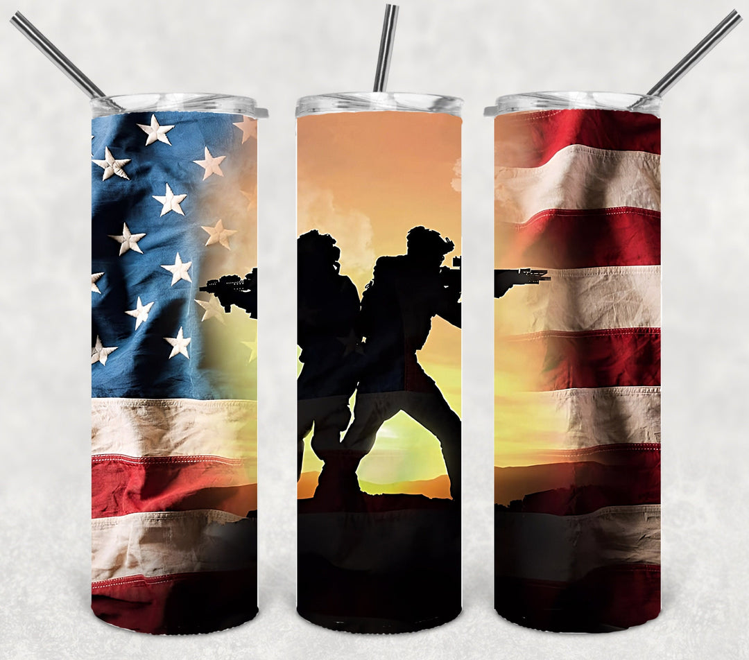 Veteran Tumbler, Military Veteran, Military Tumbler, Honor Veterans, Veteran Gift, 20 oz Skinny Tumbler, makes a great gift