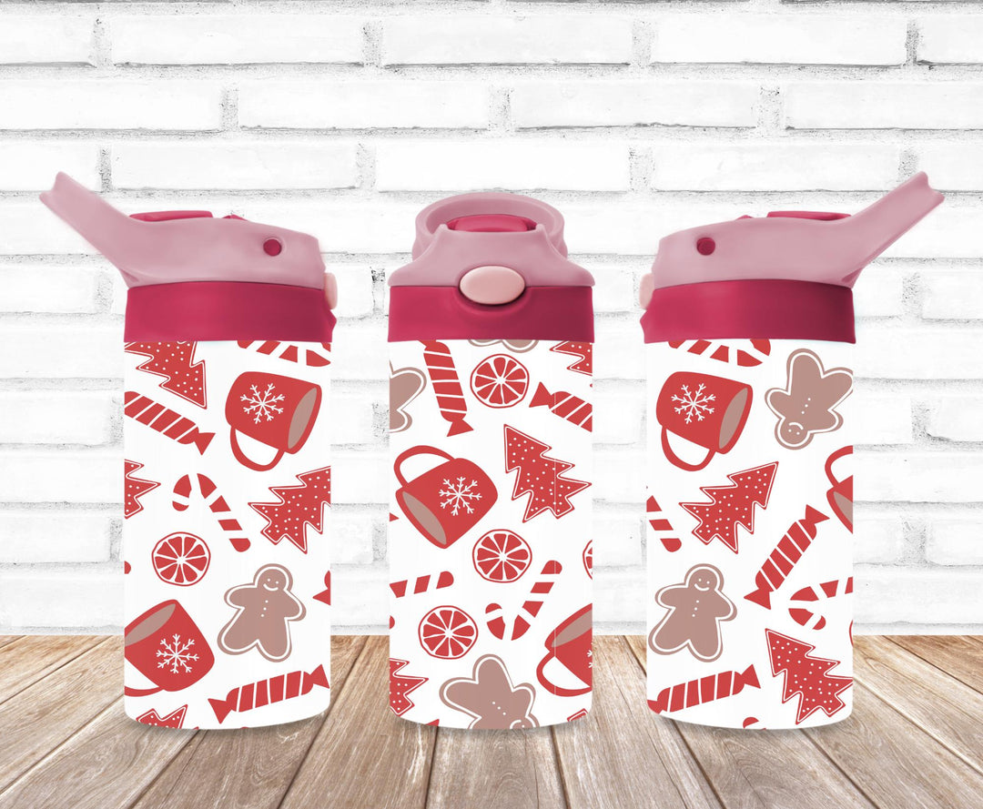 Christmas Santa Tumbler, Christmas Tree, Kids Water Bottle, Kids FlipTop Cup, Kids Sippy Cup, Back To School Cup, HOT SELLER!