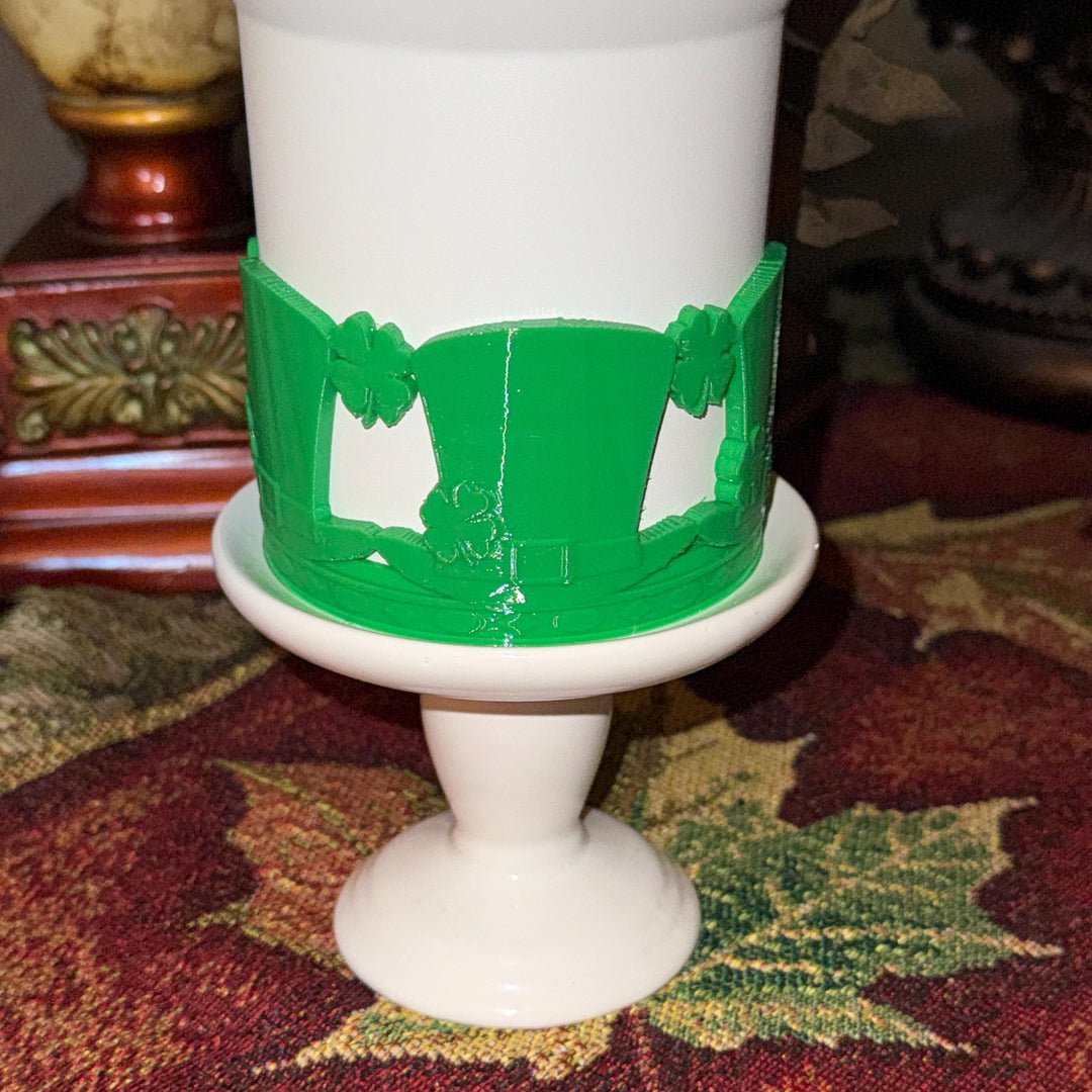 Leprechaun Hat Shamrock Tumbler Boot, Cup Boot Sleeve, St Patrick’s Day Clover, Fit's Stanley Tumblers, Protective Sleeve