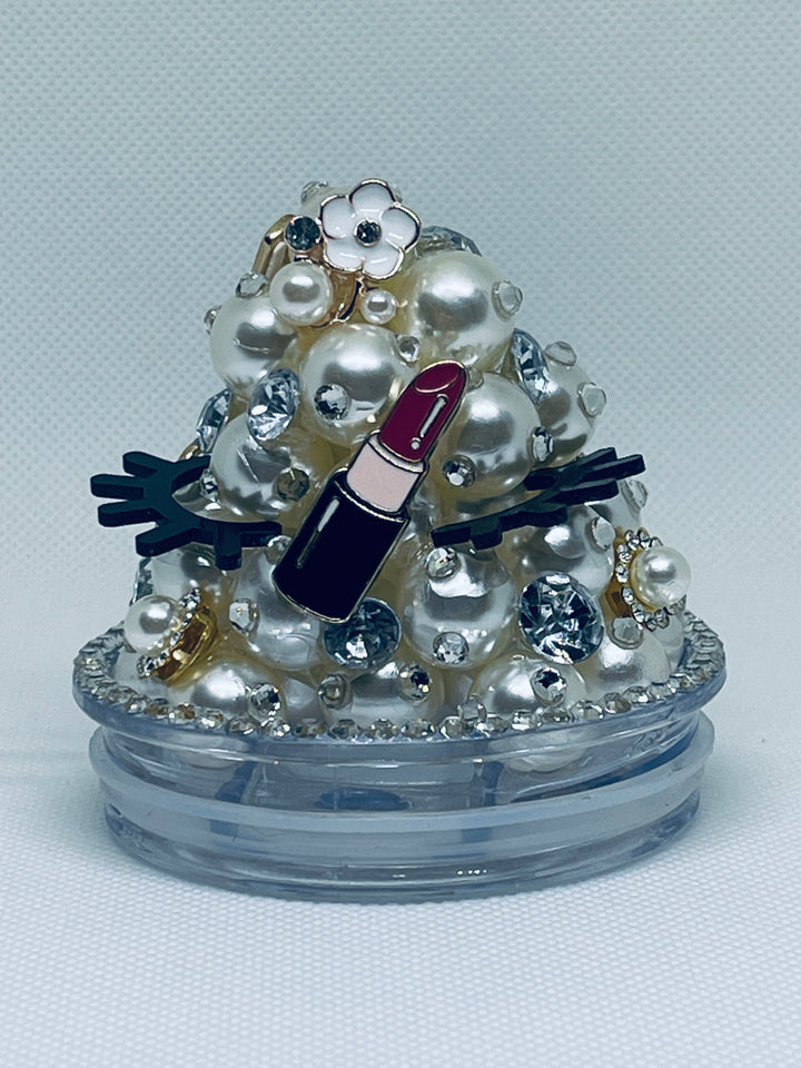 Diva Rhinestone Tumbler Topper, Rhinestones and Pearls Tumbler Topper, SIP IN STYLE!