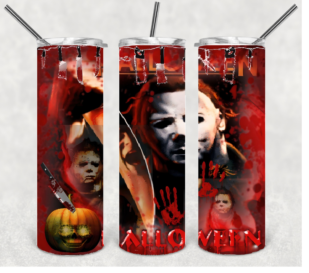 Halloween Movie Tumbler, Mike Meyers Slasher Movie Tumbler, Halloween Tumbler, 20 oz