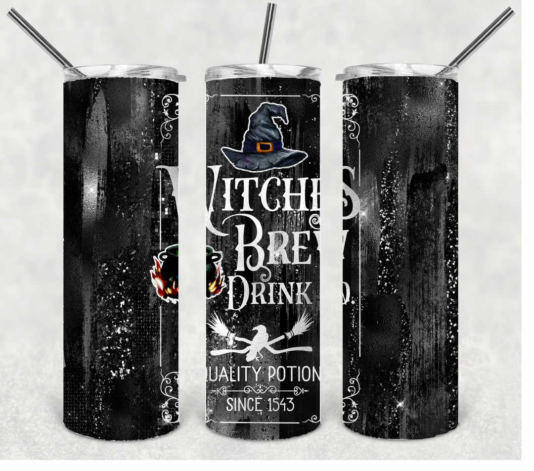 Witches Brew Tumbler, Halloween Tumbler, 20 oz