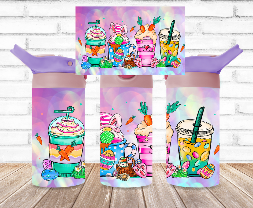 Easter Kids Tumbler, Kids Easter Water Bottle, Kids Water Tumbler, Kids FlipTop Cup