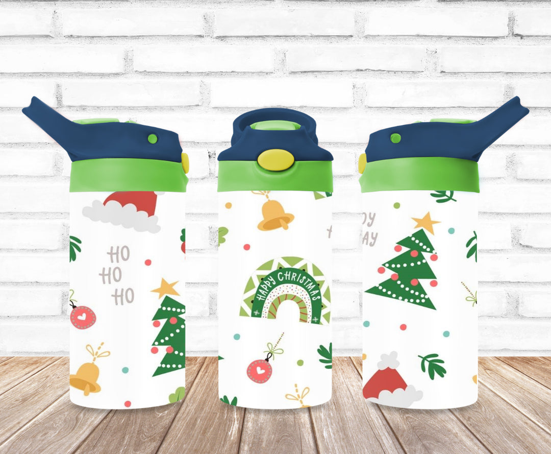 Kids Christmas Tumbler, Kids Water Bottle, Kids FlipTop Cup, Kids Sippy Cup, Back To School Cup
