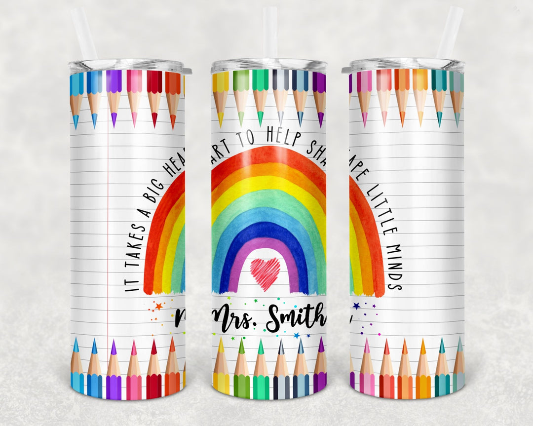 Teach Love Inspire, Teacher Tumbler, Teacher Appreciation, Teacher Gift - #Teacherlife