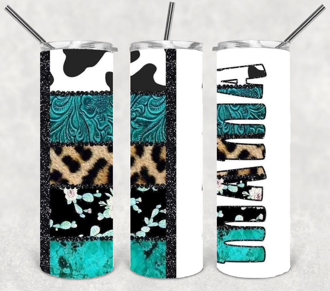 20 oz Skinny Tumbler - "MAMA"designs