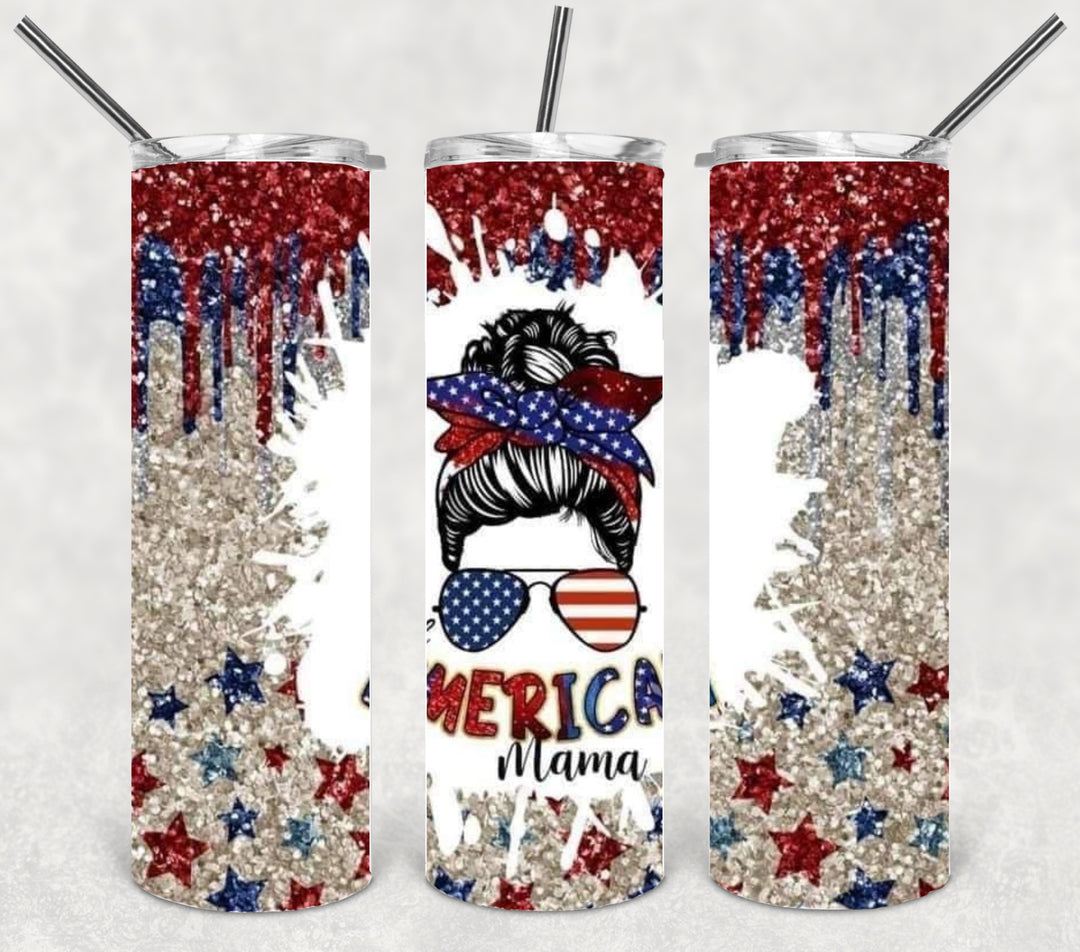 20 oz Skinny Tumbler - "MAMA"designs