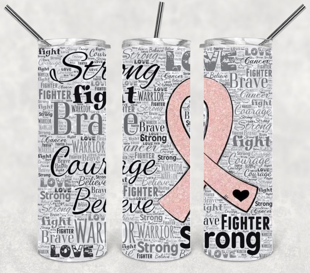 Breast Cancer Tumbler - Breast Cancer Awareness - Fight Breast Cancer