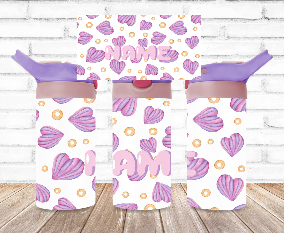 Valentine's Kids Tumbler, Hearts Tumbler, Kids Water Bottle