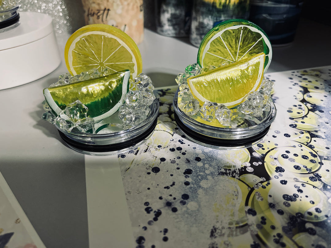 Lemon + Lime - Fruit Tumbler Toppers
