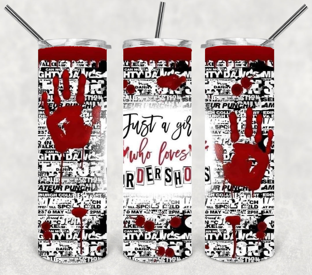 Halloween Themed Tumbler - Crime Shows Crime Scene True Crime