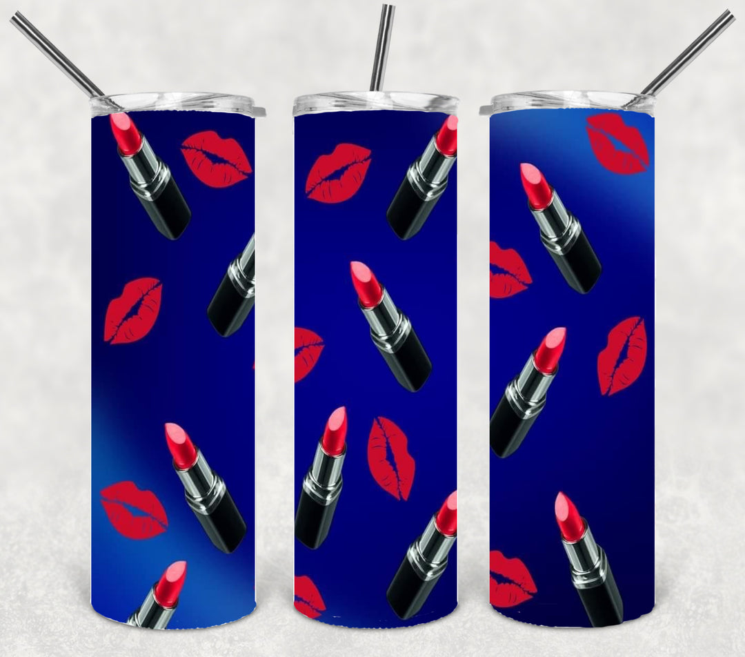 20 oz Skinny Tumbler - Lipstick Diva Makeup