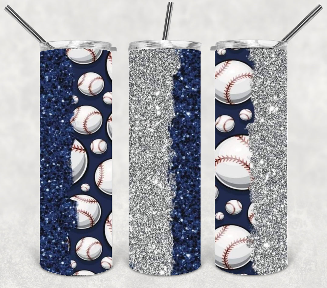 Baseball Tumbler, Baseball Mom, Softball Tumbler, 20 oz tumbler