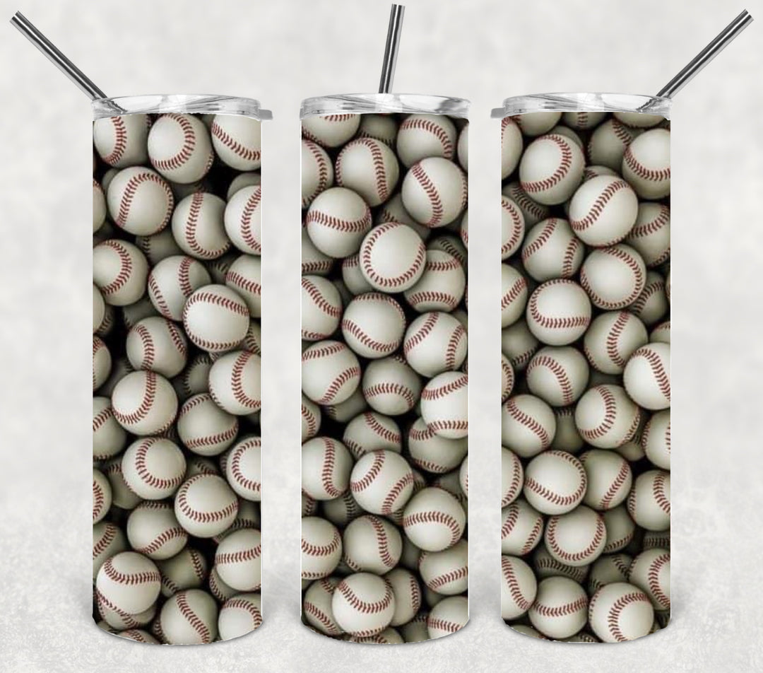 Baseball Tumbler, Baseball Mom, Softball Tumbler, 20 oz tumbler