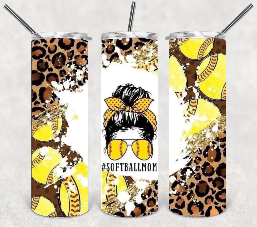 Baseball Tumbler, Baseball Mom, Softball Tumbler, 20 oz tumbler