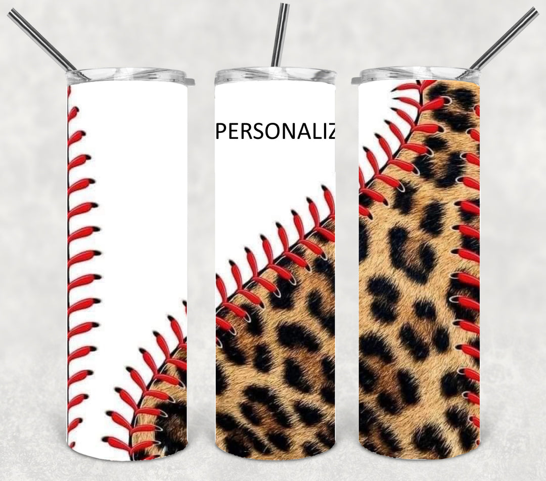 Baseball Tumbler, Baseball Mom, Softball Tumbler, 20 oz tumbler