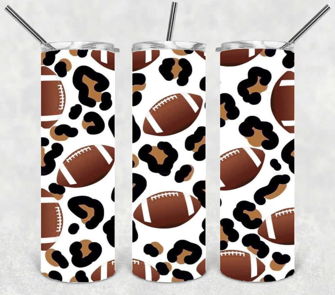 Football Tumbler, Football Mom, 20 oz tumbler