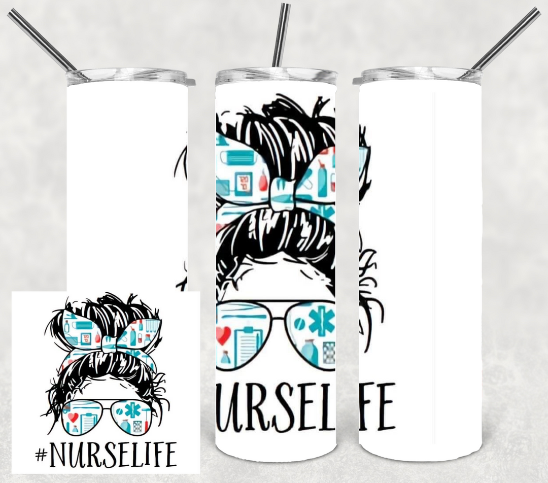 20 oz Tumbler - nurselife - Nurse Tumbler