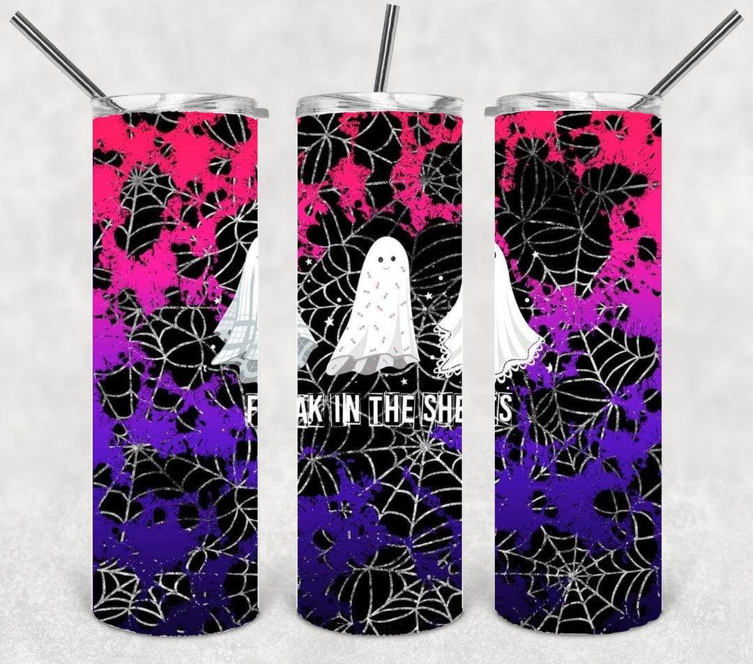 Halloween Themed Tumbler - Freak in the Sheets
