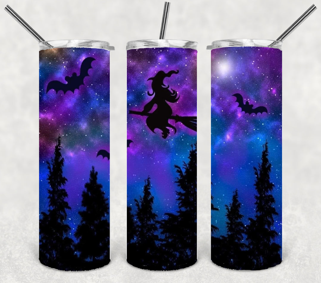 20 oz Tumbler, Halloween Themed Tumbler - Spooky Witch Season