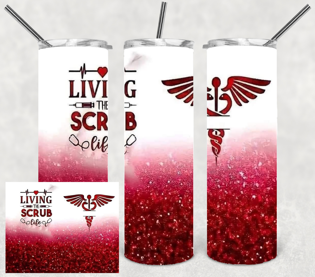 20 oz Tumbler - Nurse Tumbler - nurselife - Living the Scrub Life