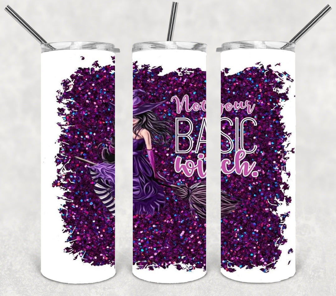 20 oz Tumbler, Not Your Basic Witch Halloween Tumbler