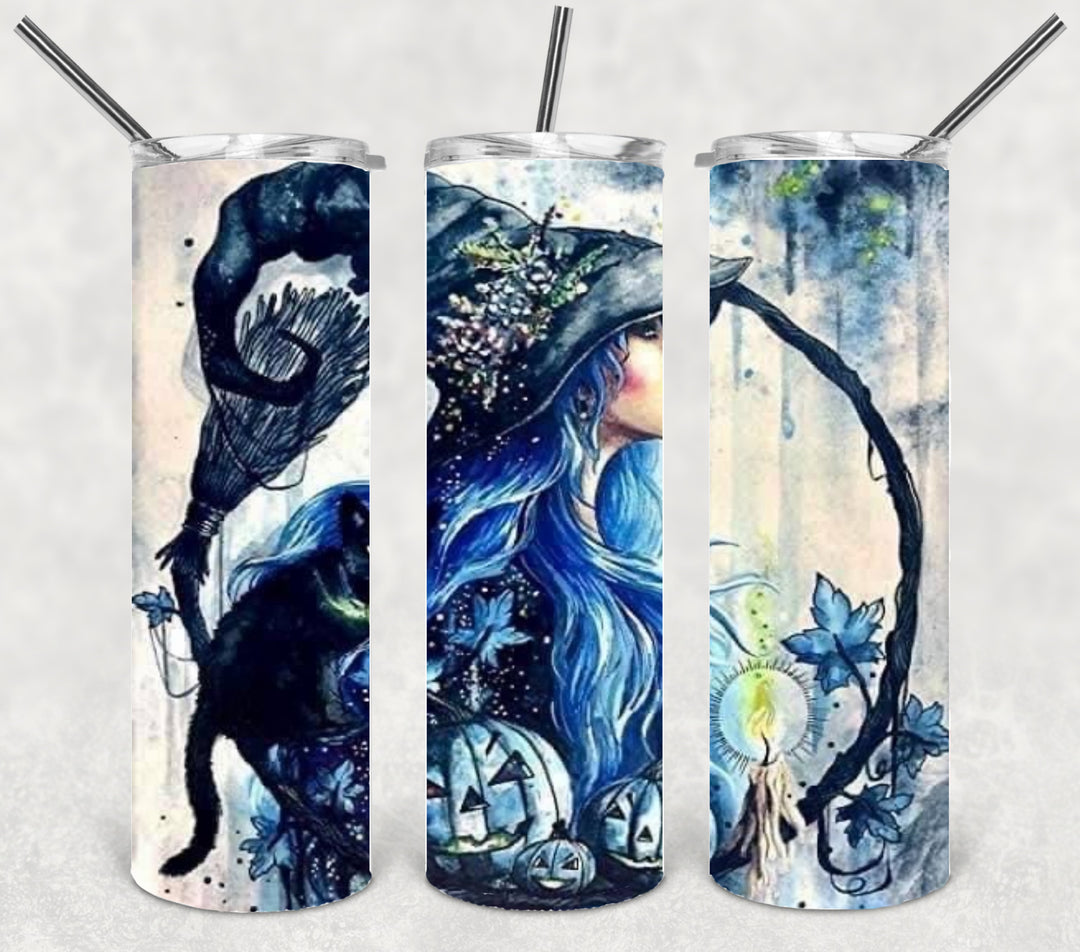 20 oz Tumbler, Witch Halloween Tumbler Not Your Basic Witch Tumbler