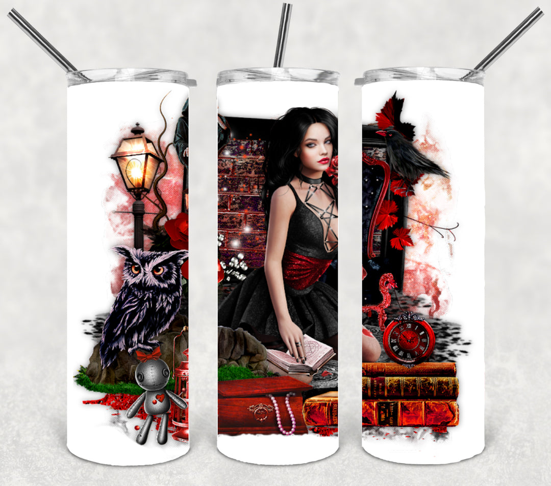 Halloween Themed Tumbler - Dark Princess Witch