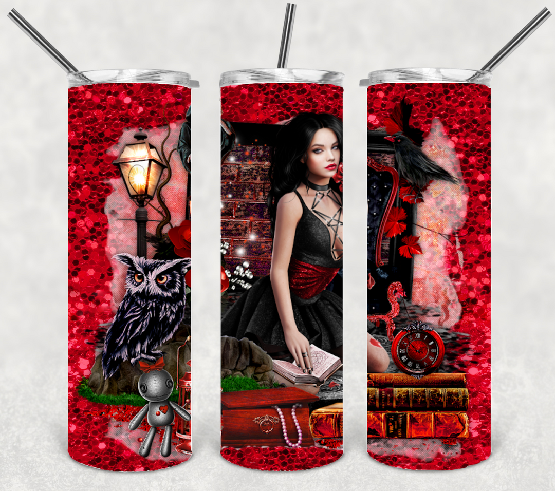 Halloween Themed Tumbler - Dark Princess Witch