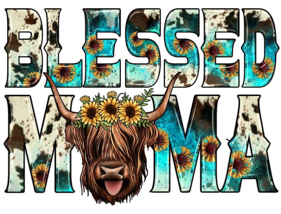20 oz Skinny Tumbler - Blessed Mama