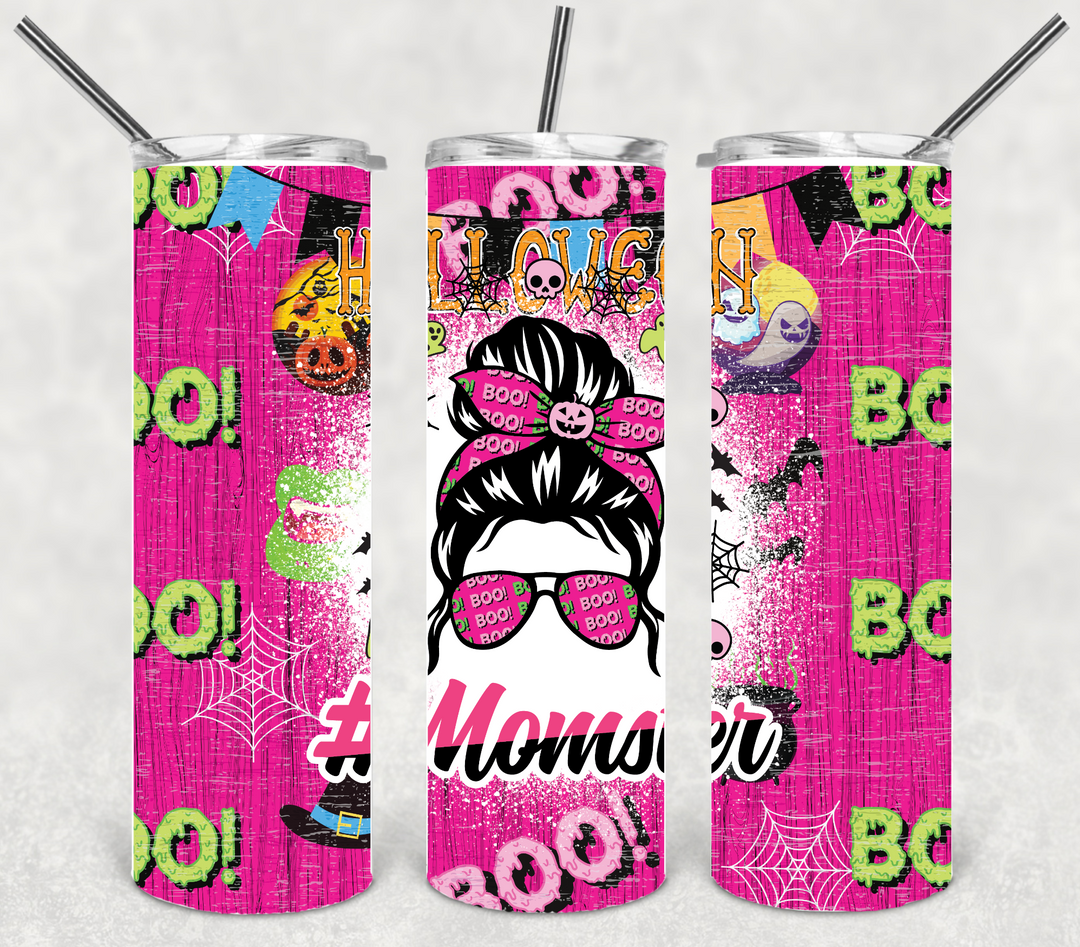 Halloween Themed Tumbler - Momster