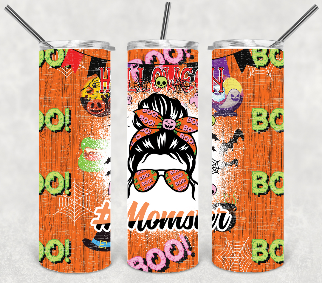 Halloween Themed Tumbler - Momster