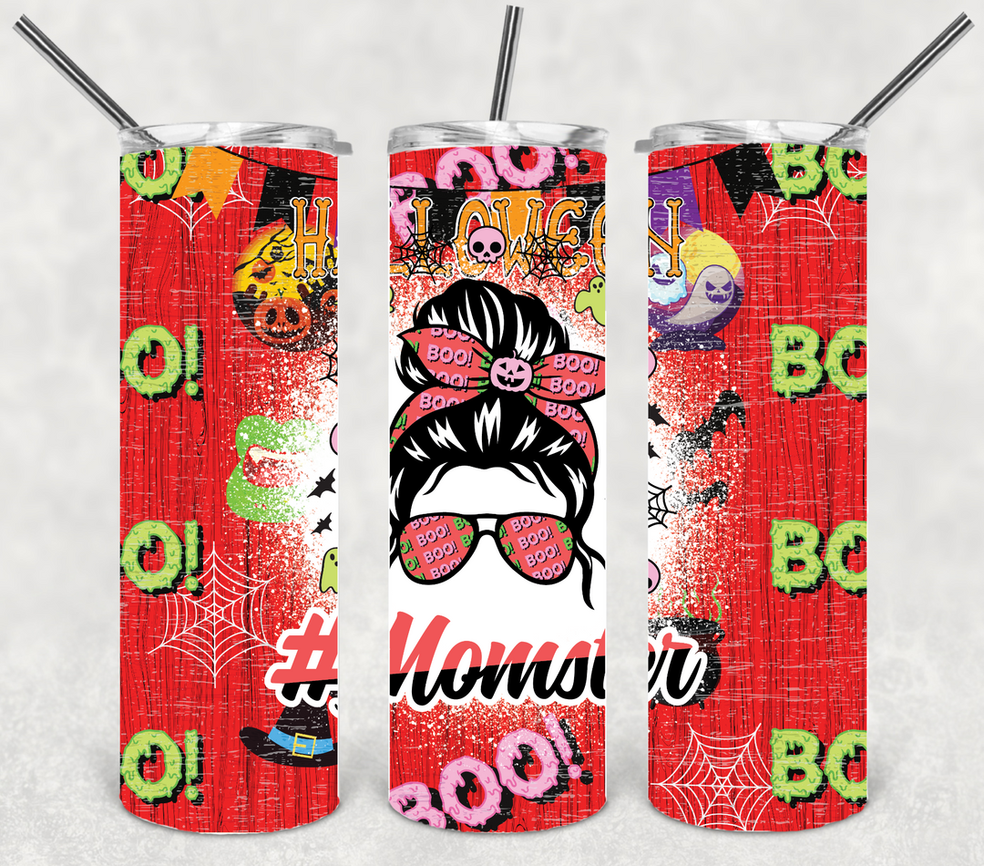 Halloween Themed Tumbler - Momster